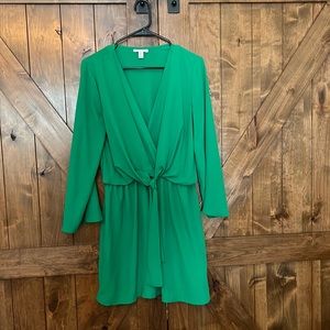 Green topshop dress